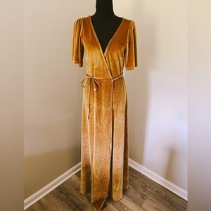 Baltic Born Meghan Velvet Wrap Maxi Dress